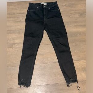 Abercrombie SuperSkinny Ankle High Rise Black Jeans